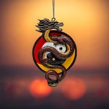 Yin Yang Guardian Dragon Ornament by Anne Stokes