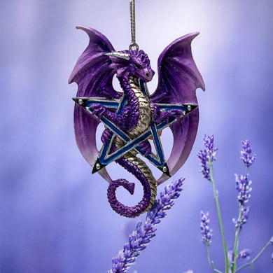 Lunar Magic Guardian Dragon Ornament by Anne Stokes