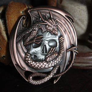 Skull Embrace Sculpted Pin Set by Anne Stokes