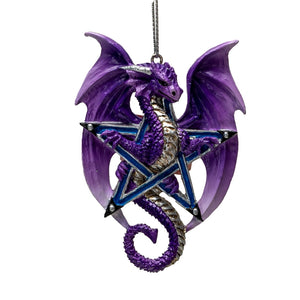 Lunar Magic Guardian Dragon Ornament by Anne Stokes - PREORDER