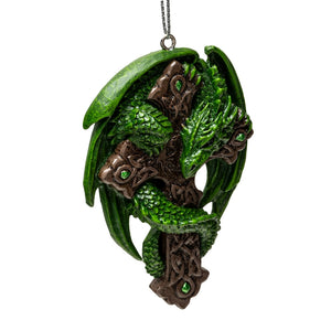 Woodland Guardian Dragon Ornament by Anne Stokes - PREORDER