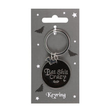 Round Bat Shit Crazy Keyring