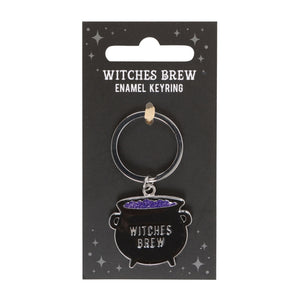 Gothic Witches Brew Cauldron Keyring