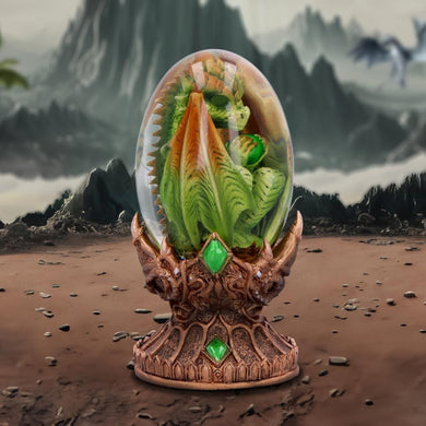 Elemental Dragonlings - Earth Dragon in Clear Egg - PREORDER