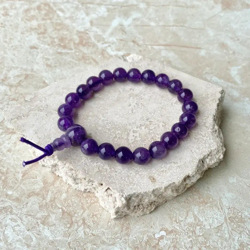 Amethyst Power Bead Bracelet