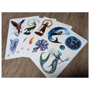 Anne Stokes Sticker Sheets – Elemental Magic