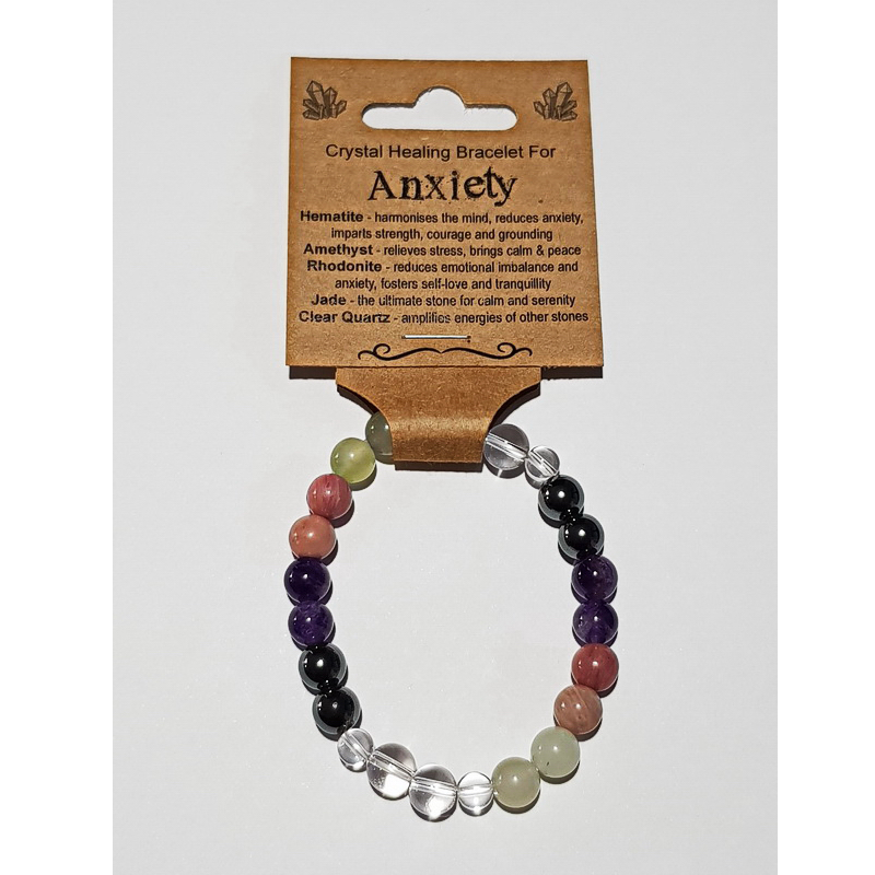 Crystal Healing Bracelet for ANXIETY – Fantasy Art Trading