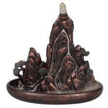 Bronze Effect Island Backflow Incense Burner